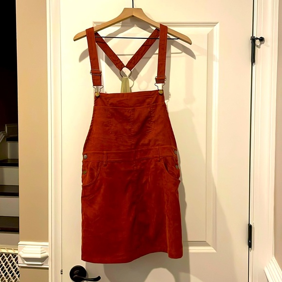 Rust-colored Entro Corduroy Jumper - Picture 1 of 4